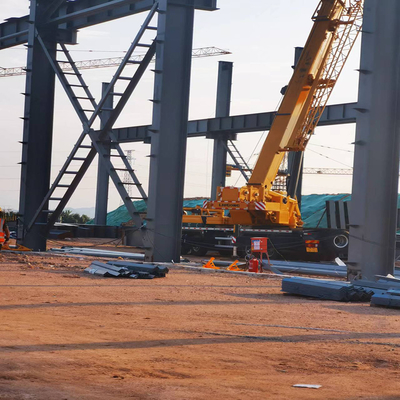 Sustainable Prefabricated Steel Structure Building Construction With Sandwich Panel Walls