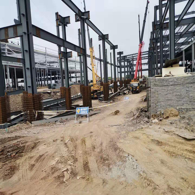Galvanized Steel Frame Building Workshop Q235 Q355