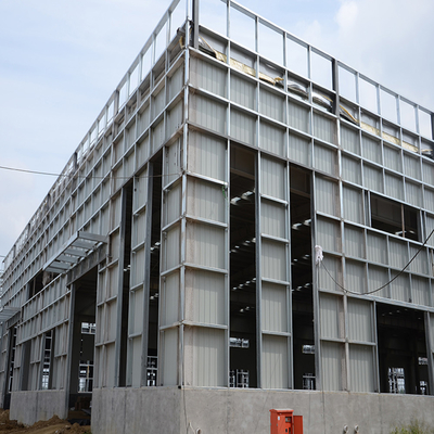 Industrial Prefabricated Steel Frame Factory Shed with Sandwich Panel