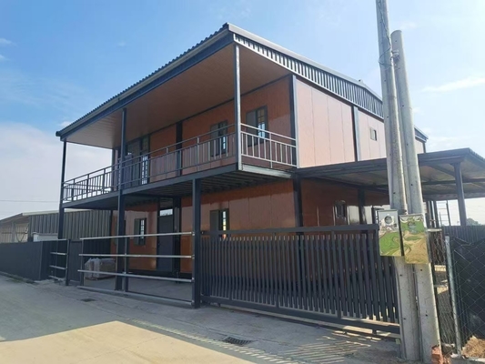 Light Steel Structure Prefabricated House , Prefab Industrial Building With Toilet Sink Shower