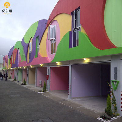 Light Steel Structure Prefabricated House , Prefab Industrial Building With Toilet Sink Shower