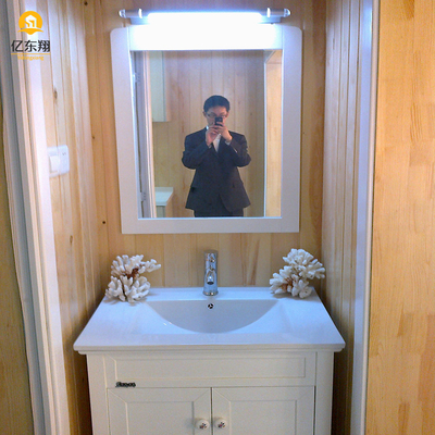 Light Steel Structure Prefabricated House , Prefab Industrial Building With Toilet Sink Shower