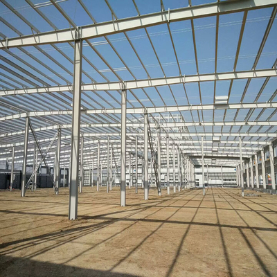 Prefab Steel Frame Building Fire Resistant High Weather Resistance