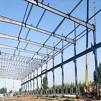 Prefab H-Section Steel Structure Workshop with Bridge Crane