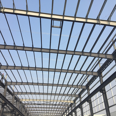 Lightweight Prefab Metal Warehouse Building / Industrial Metal Structure Fabrication