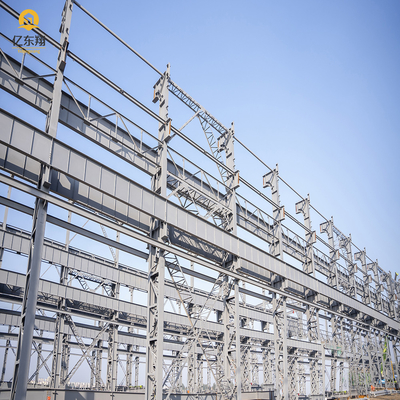 Waterproof Flameproof Prefab Steel Warehouse Building Q355 Q235 Frame