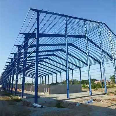 Prefabricated Metal Warehouse Steel Structure Customized With Sandwich Panel Steel Sheet
