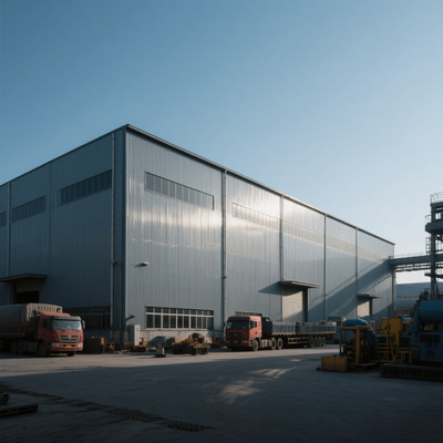 Lightweight Prefabricated Steel Warehouse Building with H Frame