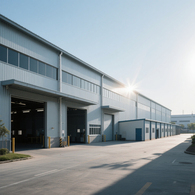 Lightweight Prefabricated Steel Warehouse Building with H Frame