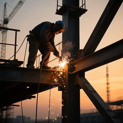 Prefab Steel Warehouse Building with Anti-Corrosion Coating