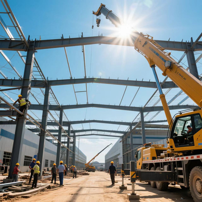 Prefabricated Steel Structure Building Warehouse Workshop Q355 Q235