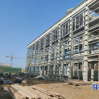 Lightweight Prefabricated Steel Structure Building For Office / Warehouse