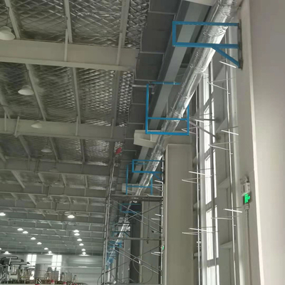 Multi Storey Steel Structure Building , Prefab Steel Workshop With Round Tube Brace