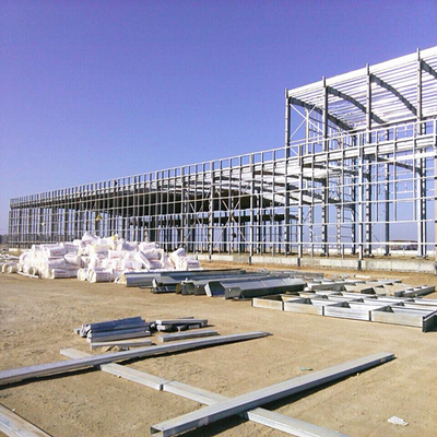 Customizable Prefabricated Steel Structure Warehouse With Steel Color Sheet Cladding
