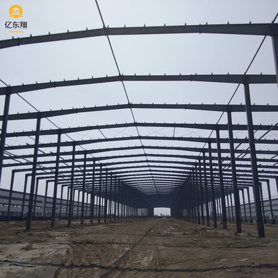 High Strength Q235B Q355B Steel Structure Storage Warehouse With Hot Dipped Galvanized Purlin