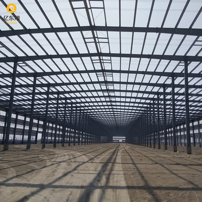 High Strength Q235B Q355B Steel Structure Storage Warehouse With Hot Dipped Galvanized Purlin