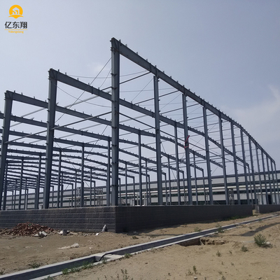 High Strength Q235B Q355B Steel Structure Storage Warehouse With Hot Dipped Galvanized Purlin