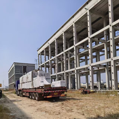 Prefabricated Steel Structure Workshop with Q355 Frame and Sandwich Panels