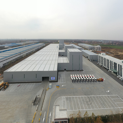Prefabricated Steel Structure Workshop with Q355 Frame and Sandwich Panels