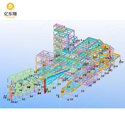 High Strength Prefabricated Steel Commercial Buildings Large Span