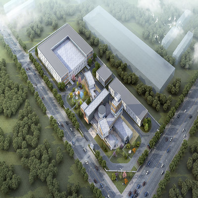 High Strength Prefabricated Steel Commercial Buildings Large Span