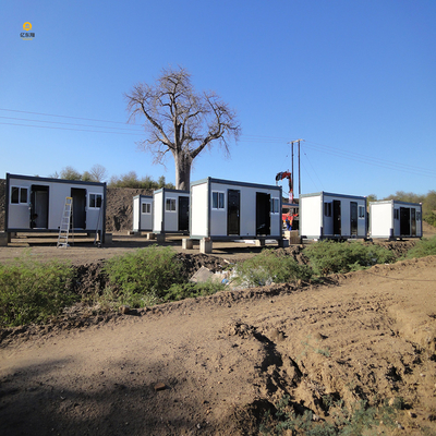 Q355 Q235 Modular Container Buildings for Hotels with Glass Wool Panels