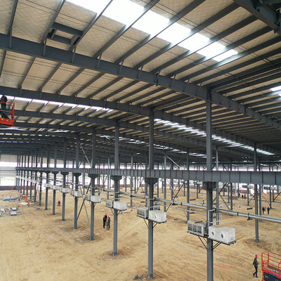 Galvanized Steel Structure Hangar with Sandwich Panel Cladding