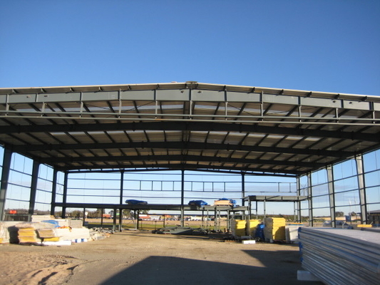 Low Carbon Steel Structure Hangar Q235B Q345B Prefabricated Building