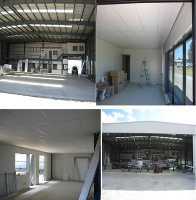 Steel Structure Hangar Q235B Q345B Bolt Welded Connection 30 Years