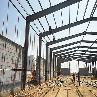 Q235 Q235B Q345 S355 Steel Structure Poultry House / Steel Frame Chicken Coop With Insulated Panels