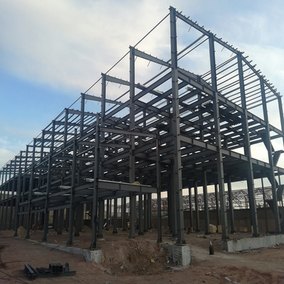 Q235 Q235B Q345 S355 Steel Structure Poultry House / Steel Frame Chicken Coop With Insulated Panels