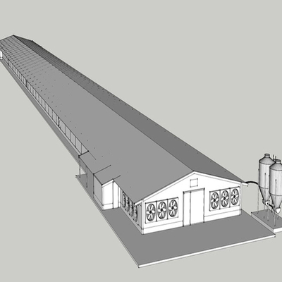 Steel Frame Chicken House Prefabricated Poultry Building Q235 Q345B