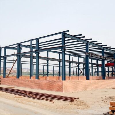 H Section Column Beam Steel Structure Warehouse Featuring Sandwich Panel Thickness Between 50-200mm and Durable Steel Sheet Wall Construction