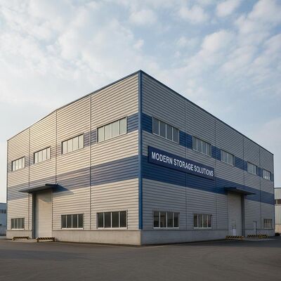 Steel Sheet Wall Steel Warehouse Building Featuring Sandwich Panel Thickness Between 50-200mm Design for Maximizing Storage Space