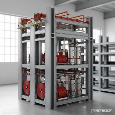 Fire Protection System Optional Metal Structure Storage Incorporating H Section Column Beam Perfect For Space Utilization