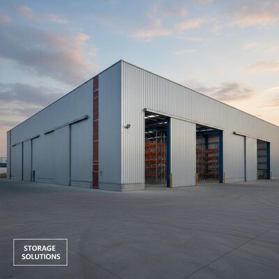 Large Span 40M Clear Column Free Prefabricated Steel Structure Workshop with Crane Runway Beam Q355B